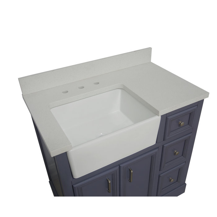 Sand & Stable Emiliano 36'' Single Bathroom Vanity with Top & Reviews